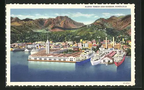 AK Honululu, Aloha Tower and Harbor