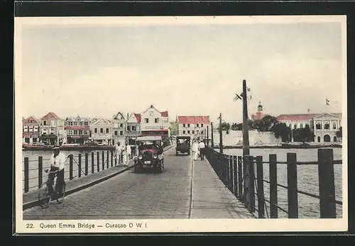 AK Curacao, Queen Emma Bridge, Brücke