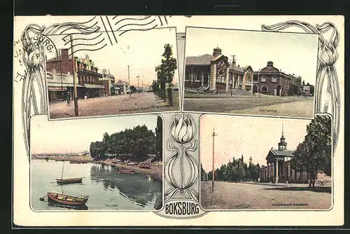 AK Boksburg, Commissioner Street, Post Office, Government Buildings, Lake
