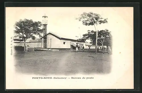 AK Porto-Novo, Bureau de poste, Postgebäude