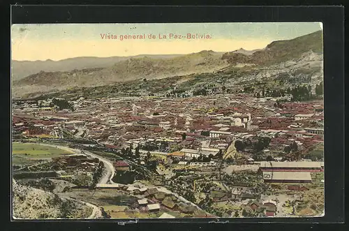 AK La Paz, Vista general, Panoramablick auf die Stadt