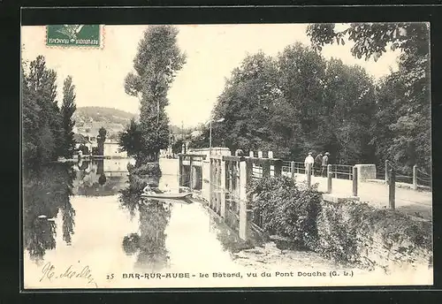 AK Bar-sur-Aube, Le Batard, vu du Pont Douche