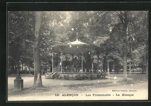 AK Alencon, Les Promenades, Le Kiosque