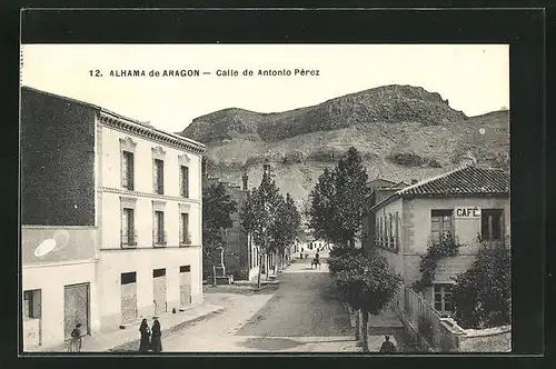 AK Alhama de Aragon, Calle de Antonio Perez