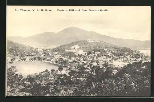 AK St. Thomas / Virgin Islands, Eastern Hill and Blue Beard`s Castle