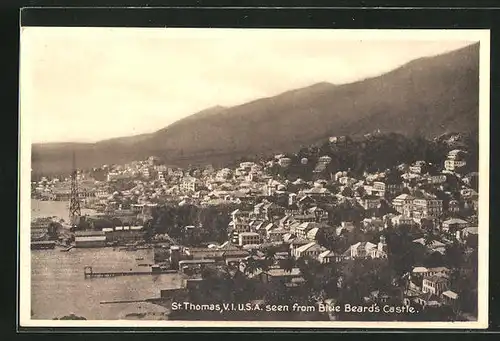 AK St. Thomas, V.I. USA. seen from Blue Beard`s Castle