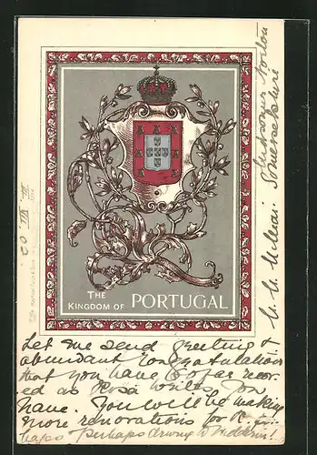 AK Portugal, Wappen des Königreiches Portugal