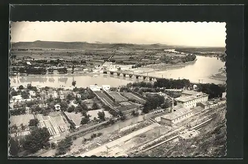 AK Tudela-Mejana, Puente de piedra y rio Ebro