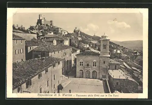 AK S. Marino, Panorama della Citta con le Tre Torri