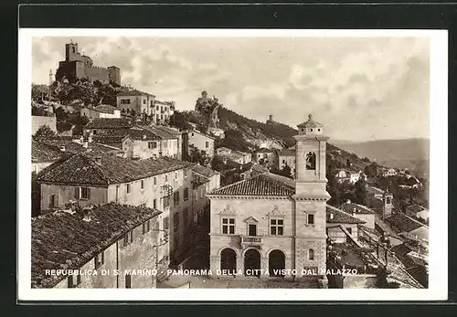 AK S. Marino, Panorama della Citta visto dal Palazzo