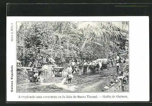 AK Sao Tome, Arreglando una carretera