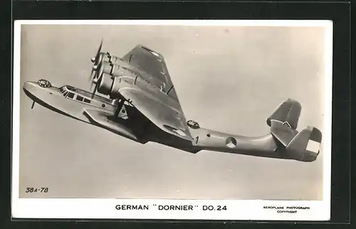 AK German Dornier Do. 26, Wasserflugzeug / Flugboot in der Luft