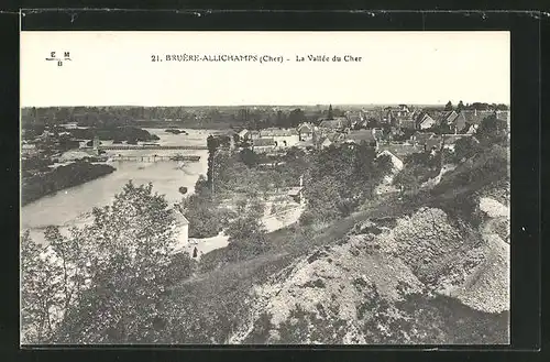 AK Bruère-Allichamps, La Vallée du Cher, Ortsansicht