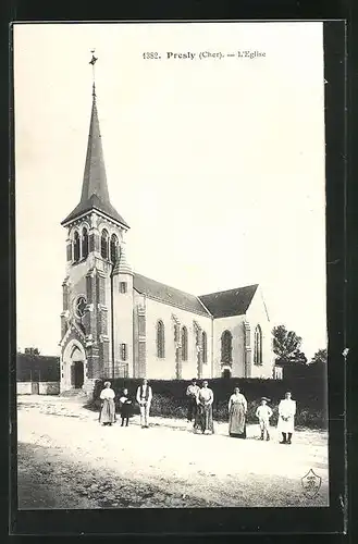 AK Presly, L`Eglise, Blick auf die Kirche
