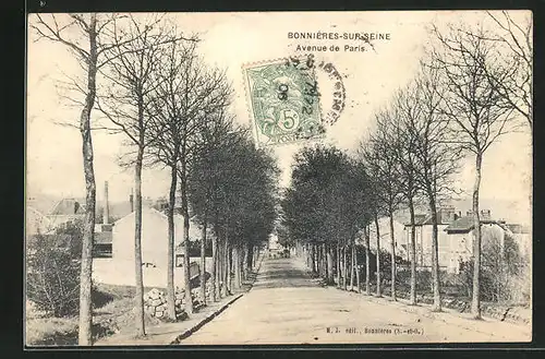 AK Bonnieres-sur-Seine, Avenue de Paris