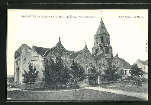 AK St-Martin la Garenne, L'Eglise, Vue d'ensemble