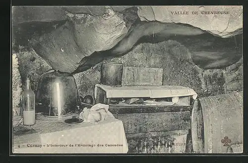 AK Cernay, L`Interieur de l`Ermitage des Cascades