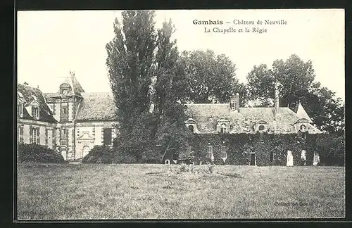 AK Gambais, Château de Neuville, La Chapelle et la Régie, Schlosskapelle