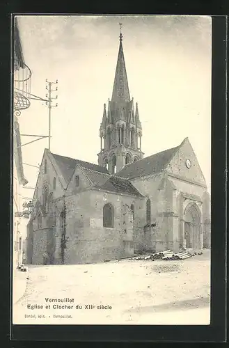 AK Vernouillet, Eglise et Clocher du XII. siecle