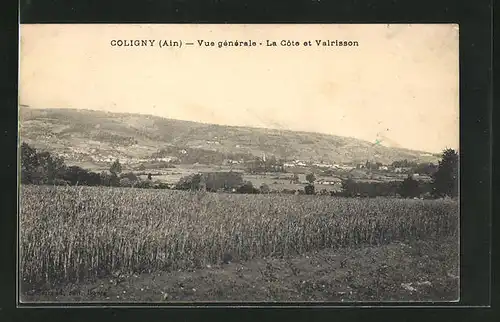 AK Coligny, Vue générale, La Cote et Vairisson