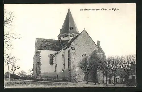 AK Villefranche-sur-Cher, Eglise