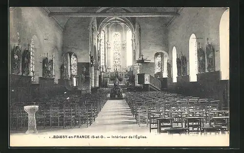 AK Boissy-en-France, Interieur de l'Eglise