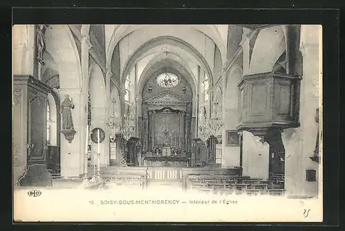 AK Soisy-sous-Montmorency, Interieur de l'Eglise