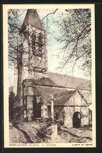 AK Mery-sur-Oise, l'Eglise