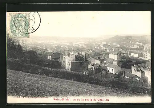AK Saint-Mihiel, vue de la route de Chaillon