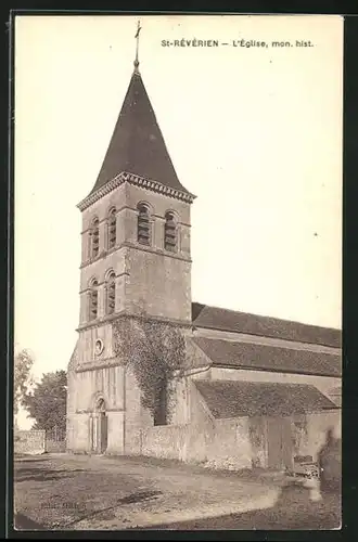 AK St-Révérien, L`Église, Ansicht der Kirche