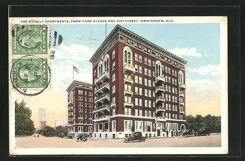 AK Birmingham, AL, the Ridgely Apartments, from Park Avenue and 21st Street