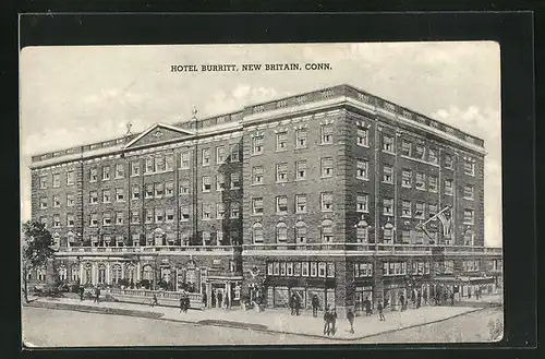 AK New Britain, CT, Hotel Burritt, Gebäudeansicht