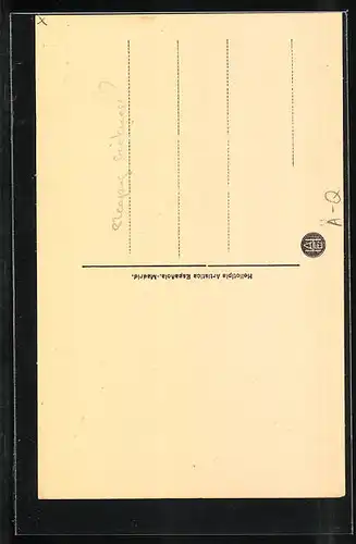 AK Guinea Espagnola, Indigena enfermo del sueno, abgemagerter Mann