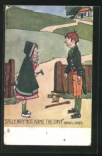 Künstler-AK Hamish: Irish Songs, Sally, why not name the day? Samuel Lover