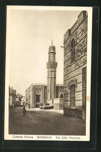 AK Massaua, Via della Moschea, Colonia Eritrea