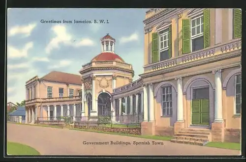 AK Spanish Town, Government Buildings