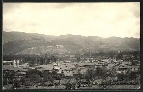 AK Gualaceo, Panoramablick vom Berg