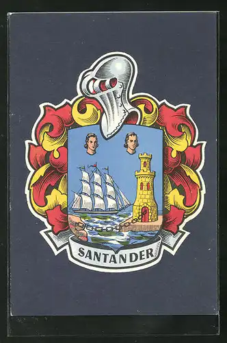 AK Santander, Ansicht des Wappens