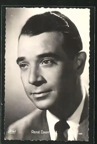AK Schauspieler Rene Dary mit sinnlichem Blick