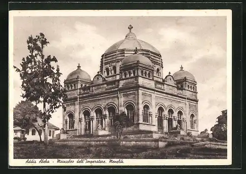AK Addis Abeba, Mausoleo dell`Imperatore Menelik