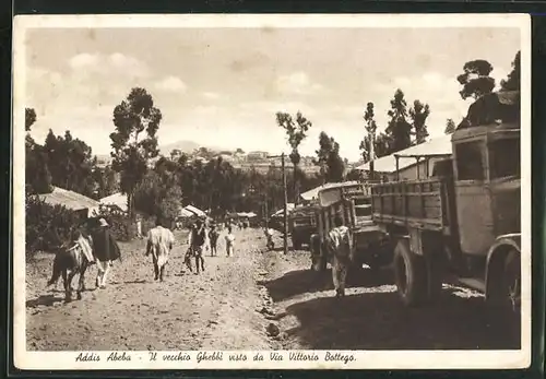 AK Addis Abeba, Il vecchio Ghebbi visto da Via Vittorio Bottego