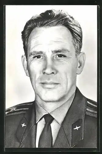 AK Portrait des Kosmonauten Lew Stepanowitsch Djomin