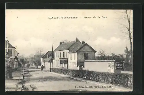 AK Villeneuve-la-Guyard, Avenue de la Gare