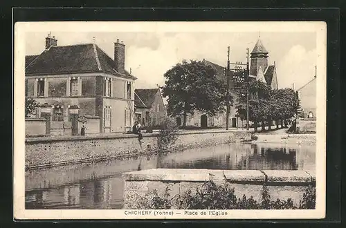 AK Chichery, Place de l`Eglise