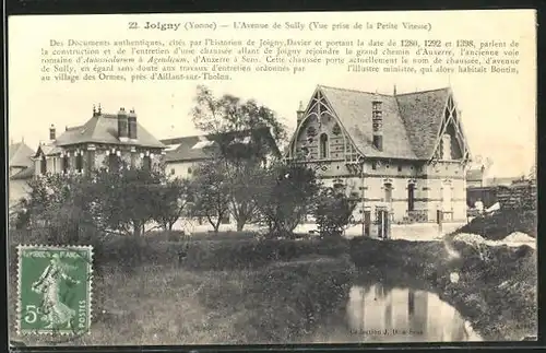 AK Joigny, L`Avenue de Sully (Vue prise de la Petite Vitesse)