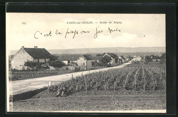 AK ParoysurTholon, Route de Joigny Nr. 9036618 oldthing