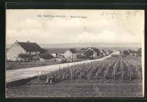 AK Paroy-sur-Tholon, Route de Joigny