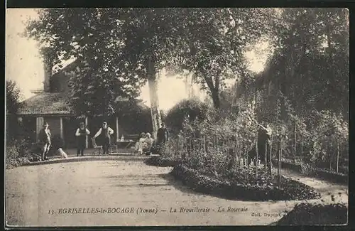 AK Egriselles-le-Bocage, La Brouilleraie, La Roseraie