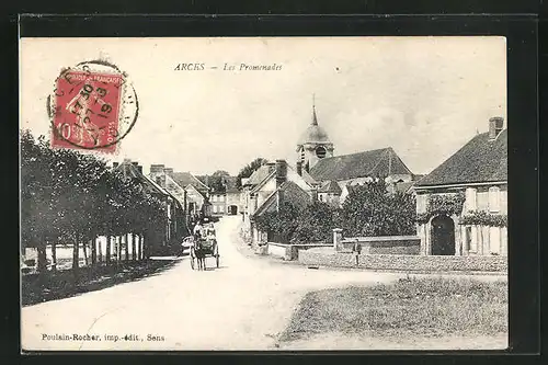 AK Arces, Les Promenades, Kirchturm