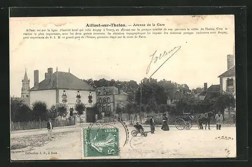 AK Aillant-sur-Tholon, Avenue de la Gare